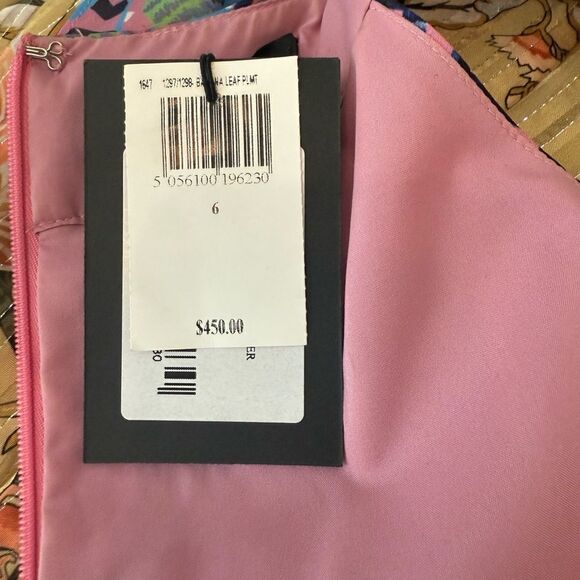 Saloni Amy Tropical Print Silk Mini Dress - Picture 6 of 6